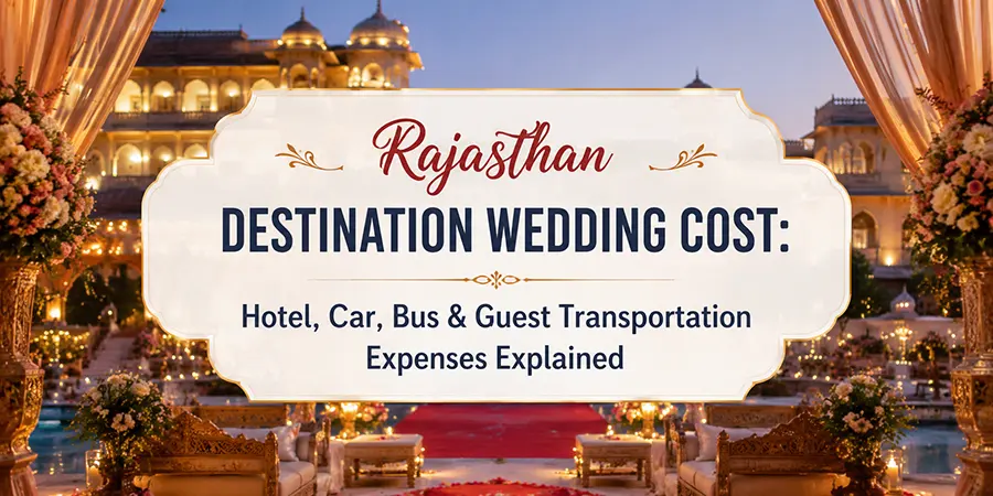Rajasthan Destination Wedding Cost: Hotel, Car, Bus & Guest Transportation Expenses Explained
